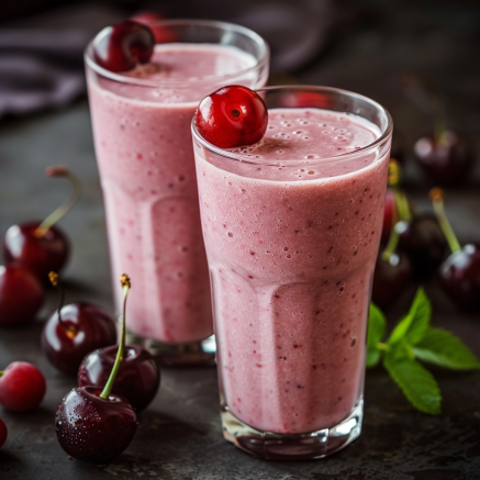 Two tall glasses of our creamy Avocado Green Dream, each crowned with a luscious, plump cherry. Surrounding the glasses are fresh cherries and sprigs of mint, adding vibrant bursts of color to the dark surface. This delightful scene showcases the dreamy blend of cherries and mint, offering a tempting invitation to savor every sip. Experience Zestful Blends’ commitment to health and freshness with each nutrient-packed serving—bursting with goodness from nature’s finest ingredients. Plus, enjoy peace of mind knowing our eco-friendly practices ensure sustainability in every delicious product you indulge in. Two tall glasses of our creamy Avocado Green Dream, each crowned with a luscious, plump cherry. Surrounding the glasses are fresh cherries and sprigs of mint, adding vibrant bursts of color to the dark surface. This delightful scene showcases the dreamy blend of cherries and mint, offering a tempting invitation to savor every sip. Experience Zestful Blends’ commitment to health and freshness with each nutrient-packed serving—bursting with goodness from nature’s finest ingredients. Plus, enjoy peace of mind knowing our eco-friendly practices ensure sustainability in every delicious product you indulge in.