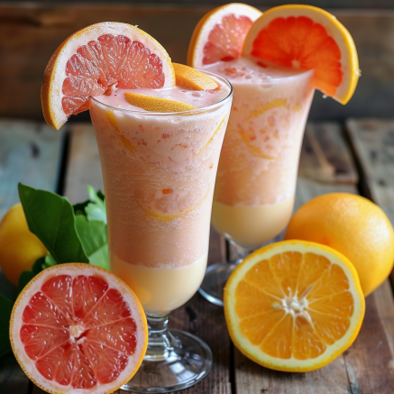 Two frothy Avocado Green Dream smoothies, served in tall glasses, create a vibrant and tantalizing scene. Bursting with goodness, each smoothie is garnished with luscious slices of grapefruit and orange, promising a refreshing and wholesome experience. Nestled around the glasses are whole and halved citrus fruits along with a perfectly ripe avocado, all resting on an eco-friendly rustic wooden surface. At Zestful Blends, we celebrate freshness and health in every sip! Indulge in our invigorating range of fruit salads, fresh juices, nutritious snacks, delectable smoothies, whole fruit packs bursting with flavor, and heavenly desserts—all crafted to delight your senses while caring for our planet. Two frothy Avocado Green Dream smoothies, served in tall glasses, create a vibrant and tantalizing scene. Bursting with goodness, each smoothie is garnished with luscious slices of grapefruit and orange, promising a refreshing and wholesome experience. Nestled around the glasses are whole and halved citrus fruits along with a perfectly ripe avocado, all resting on an eco-friendly rustic wooden surface. At Zestful Blends, we celebrate freshness and health in every sip! Indulge in our invigorating range of fruit salads, fresh juices, nutritious snacks, delectable smoothies, whole fruit packs bursting with flavor, and heavenly desserts—all crafted to delight your senses while caring for our planet.