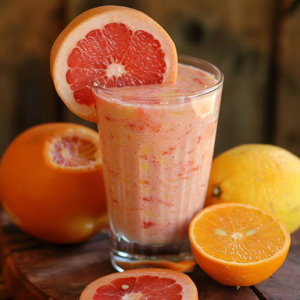 A vibrant glass of Avocado Green Dream, bursting with goodness and garnished with a slice of zesty grapefruit. Encircled by whole and halved citrus fruits – grapefruit, orange, lemon – and a hint of creamy avocado. Experience the fresh vitality Zestful Blends offers in every sip. Our eco-friendly, nutrient-packed products deliver health benefits straight from nature to you! A vibrant glass of Avocado Green Dream, bursting with goodness and garnished with a slice of zesty grapefruit. Encircled by whole and halved citrus fruits – grapefruit, orange, lemon – and a hint of creamy avocado. Experience the fresh vitality Zestful Blends offers in every sip. Our eco-friendly, nutrient-packed products deliver health benefits straight from nature to you!