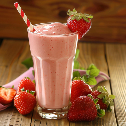 A tall glass of our vibrant Avocado Green Dream takes center stage, bursting with goodness and crowned with a juicy strawberry garnish. Surrounding this refreshing elixir are fresh strawberries, creamy avocados, and lush green leaves, all atop a rustic wooden table. A striped straw invites you to sip nature's finest blend, while a playful pink napkin hints at the eco-friendly elegance behind every Zestful Blends product. Dive into freshness and savor the health benefits! A tall glass of our vibrant Avocado Green Dream takes center stage, bursting with goodness and crowned with a juicy strawberry garnish. Surrounding this refreshing elixir are fresh strawberries, creamy avocados, and lush green leaves, all atop a rustic wooden table. A striped straw invites you to sip nature's finest blend, while a playful pink napkin hints at the eco-friendly elegance behind every Zestful Blends product. Dive into freshness and savor the health benefits!