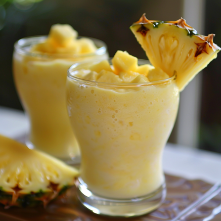 Two glasses of our Avocado Green Dream, each garnished with vibrant pineapple slices, stand ready to invigorate your taste buds. Bursting with goodness, these creamy tropical dream beverages boast a refreshing yellow-green hue, indicative of the fresh and wholesome fruit content. With eco-friendly charm and premium health benefits in every sip, Zestful Blends ensures you enjoy a nutritious delight that’s as kind to the planet as it is delicious. Two glasses of our Avocado Green Dream, each garnished with vibrant pineapple slices, stand ready to invigorate your taste buds. Bursting with goodness, these creamy tropical dream beverages boast a refreshing yellow-green hue, indicative of the fresh and wholesome fruit content. With eco-friendly charm and premium health benefits in every sip, Zestful Blends ensures you enjoy a nutritious delight that’s as kind to the planet as it is delicious.