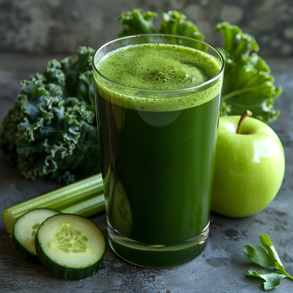 A vibrant glass of Citrus Sunrise brimming with zestful goodness sits on a rustic table surrounded by the finest fresh produce. Bursting with health benefits, this refreshing juice is perfectly paired with crisp kale, succulent cucumber slices, crunchy celery sticks, and a juicy green apple. Bathed in the warm rays of sunrise, this scene captures the essence of eco-friendly freshness and vitality that Zestful Blends brings to every fruit salad, juice, snack, smoothie, whole fruit pack, and dessert. A vibrant glass of Citrus Sunrise brimming with zestful goodness sits on a rustic table surrounded by the finest fresh produce. Bursting with health benefits, this refreshing juice is perfectly paired with crisp kale, succulent cucumber slices, crunchy celery sticks, and a juicy green apple. Bathed in the warm rays of sunrise, this scene captures the essence of eco-friendly freshness and vitality that Zestful Blends brings to every fruit salad, juice, snack, smoothie, whole fruit pack, and dessert.