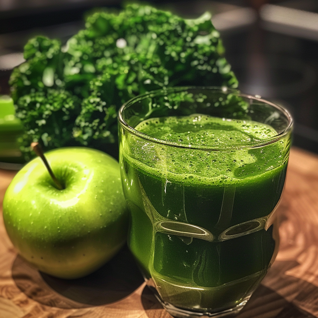 A glass of our Emerald Energy Smoothie sits proudly on a wooden surface, accompanied by a crisp green apple and vibrant leafy kale. This thick, frothy delight is bursting with goodness—an emerald beacon of health and vitality. At Zestful Blends, we craft our smoothies using only the freshest ingredients to deliver unparalleled flavor and nourishment. Enjoy this eco-friendly beverage that not only fuels your day but also supports sustainable practices. Indulge in the refreshing taste and nutritious benefits you deserve! A glass of our Emerald Energy Smoothie sits proudly on a wooden surface, accompanied by a crisp green apple and vibrant leafy kale. This thick, frothy delight is bursting with goodness—an emerald beacon of health and vitality. At Zestful Blends, we craft our smoothies using only the freshest ingredients to deliver unparalleled flavor and nourishment. Enjoy this eco-friendly beverage that not only fuels your day but also supports sustainable practices. Indulge in the refreshing taste and nutritious benefits you deserve!