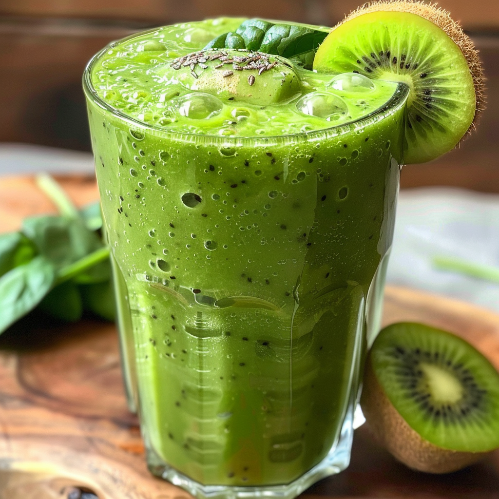 A tall glass of our invigorating Prickly Pear Power Smoothie, crowned with a luscious slice of kiwi and a sprinkling of nutrient-rich chia seeds, radiates vibrant health and energy. Fresh spinach stands proudly in the background, symbolizing the garden-fresh ingredients we use for maximum health benefits. An additional kiwi cut in half rests on the eco-friendly wooden surface, ready to add an extra burst of goodness. This delicious blend is just one part of Zestful Blends’ array of mouthwatering fruit salads, revitalizing juices, wholesome snacks, refreshing smoothies, whole fruit packs bursting with freshness, and indulgent yet healthy desserts. Experience the zest for life with every sip! A tall glass of our invigorating Prickly Pear Power Smoothie, crowned with a luscious slice of kiwi and a sprinkling of nutrient-rich chia seeds, radiates vibrant health and energy. Fresh spinach stands proudly in the background, symbolizing the garden-fresh ingredients we use for maximum health benefits. An additional kiwi cut in half rests on the eco-friendly wooden surface, ready to add an extra burst of goodness. This delicious blend is just one part of Zestful Blends’ array of mouthwatering fruit salads, revitalizing juices, wholesome snacks, refreshing smoothies, whole fruit packs bursting with freshness, and indulgent yet healthy desserts. Experience the zest for life with every sip!