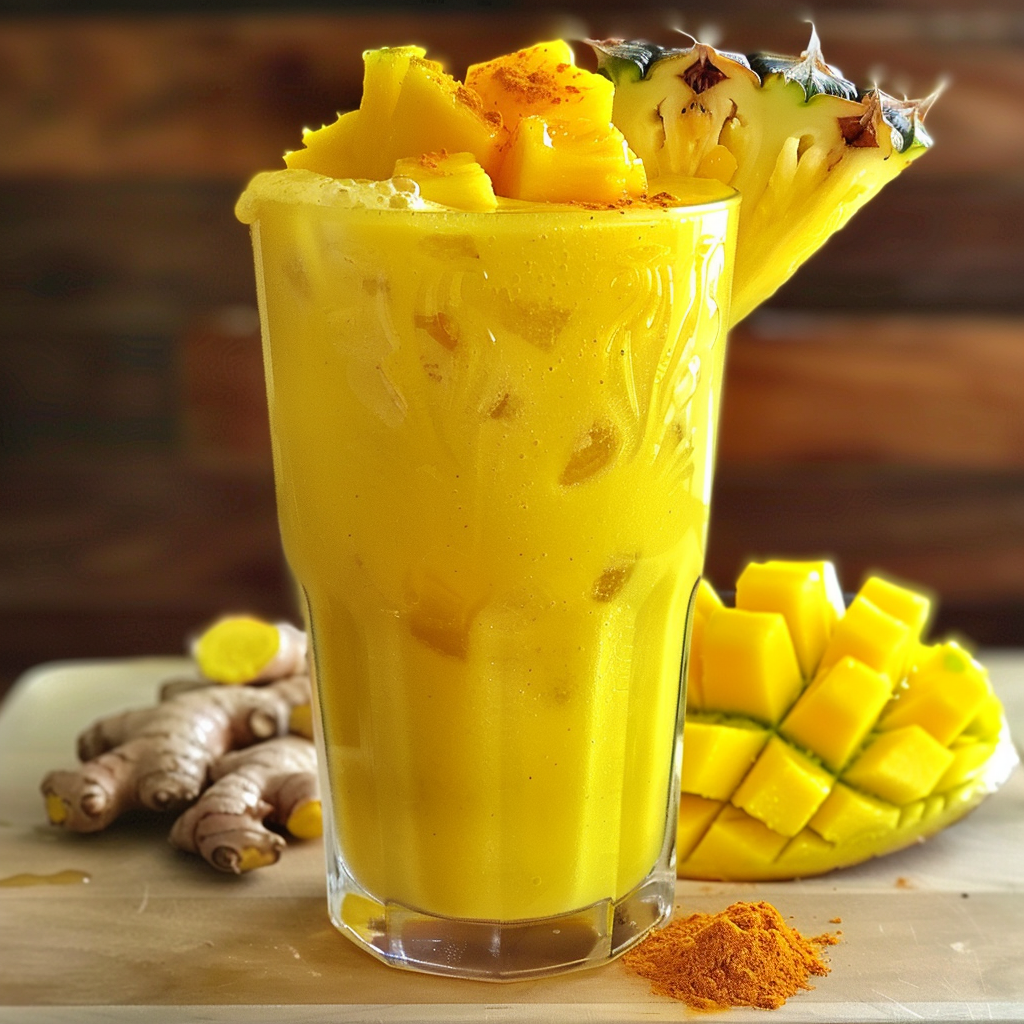Tropical Turmeric Cooler Smoothie-2 Tropical Turmeric Cooler Smoothie-2
