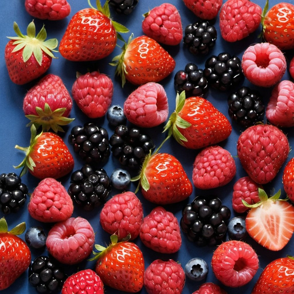 Discover the Thursday Berry Medley from Zestful Blends – a vibrant and professional offering "bursting with goodness!" This colorful assortment of fresh strawberries, raspberries, blackberries, and blueberries brings a dazzling array of red, purple, and blue hues to your plate. Each berry is packed with essential vitamins and antioxidants that promote your health while tantalizing your taste buds. Indulge in our medley as part of our fruit salads, juices, snacks, smoothies, whole fruit packs, or even desserts! Experience the epitome of freshness and eco-friendly goodness with every bite. Discover the Thursday Berry Medley from Zestful Blends – a vibrant and professional offering "bursting with goodness!" This colorful assortment of fresh strawberries, raspberries, blackberries, and blueberries brings a dazzling array of red, purple, and blue hues to your plate. Each berry is packed with essential vitamins and antioxidants that promote your health while tantalizing your taste buds. Indulge in our medley as part of our fruit salads, juices, snacks, smoothies, whole fruit packs, or even desserts! Experience the epitome of freshness and eco-friendly goodness with every bite.